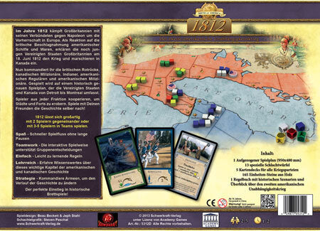 Brettspiel 1812. Der zweite amerikanische Unabhängigkeitskrieg (Deutsche Version)