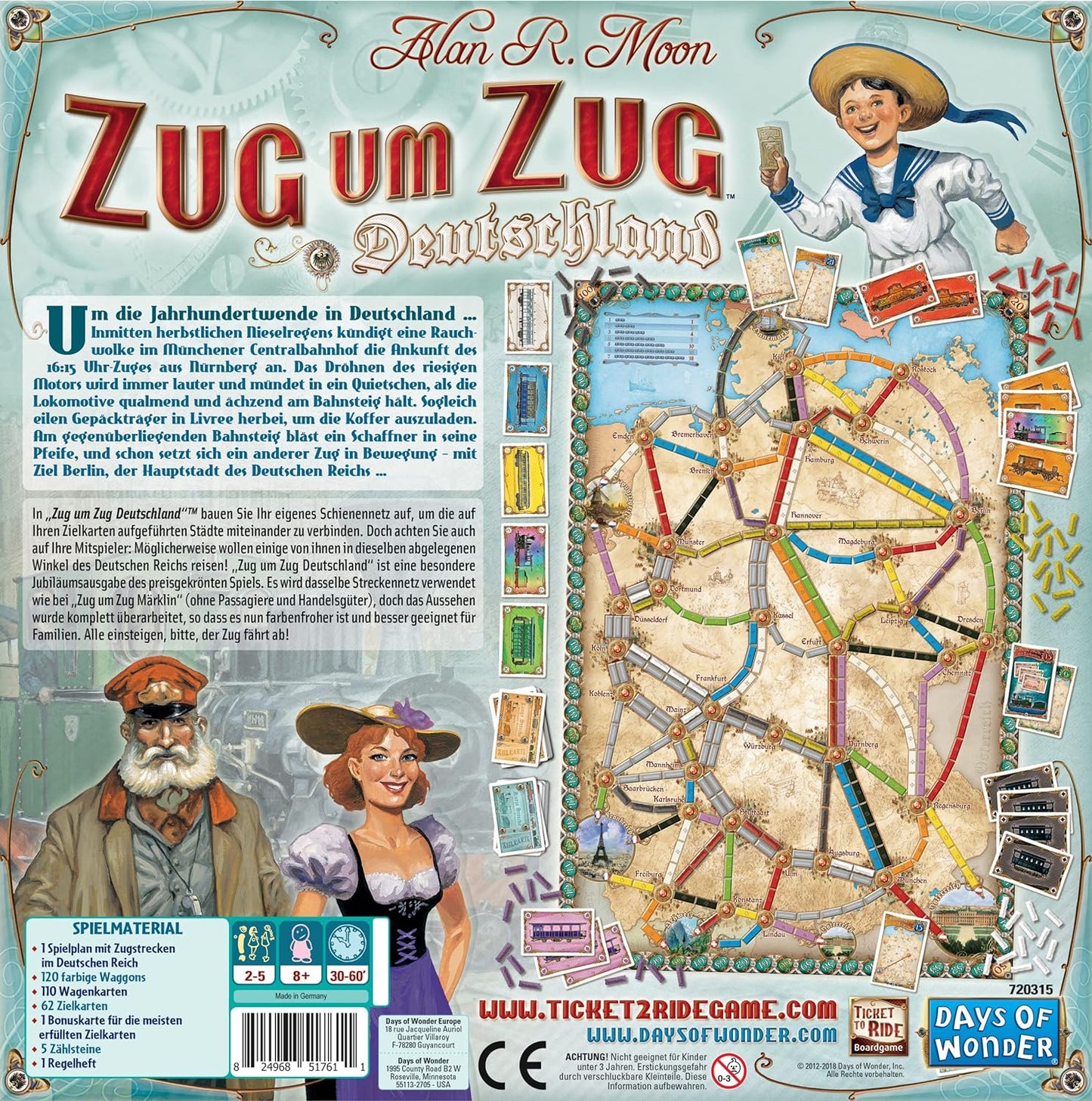 Brettspiel Zug um Zug: Deutschland