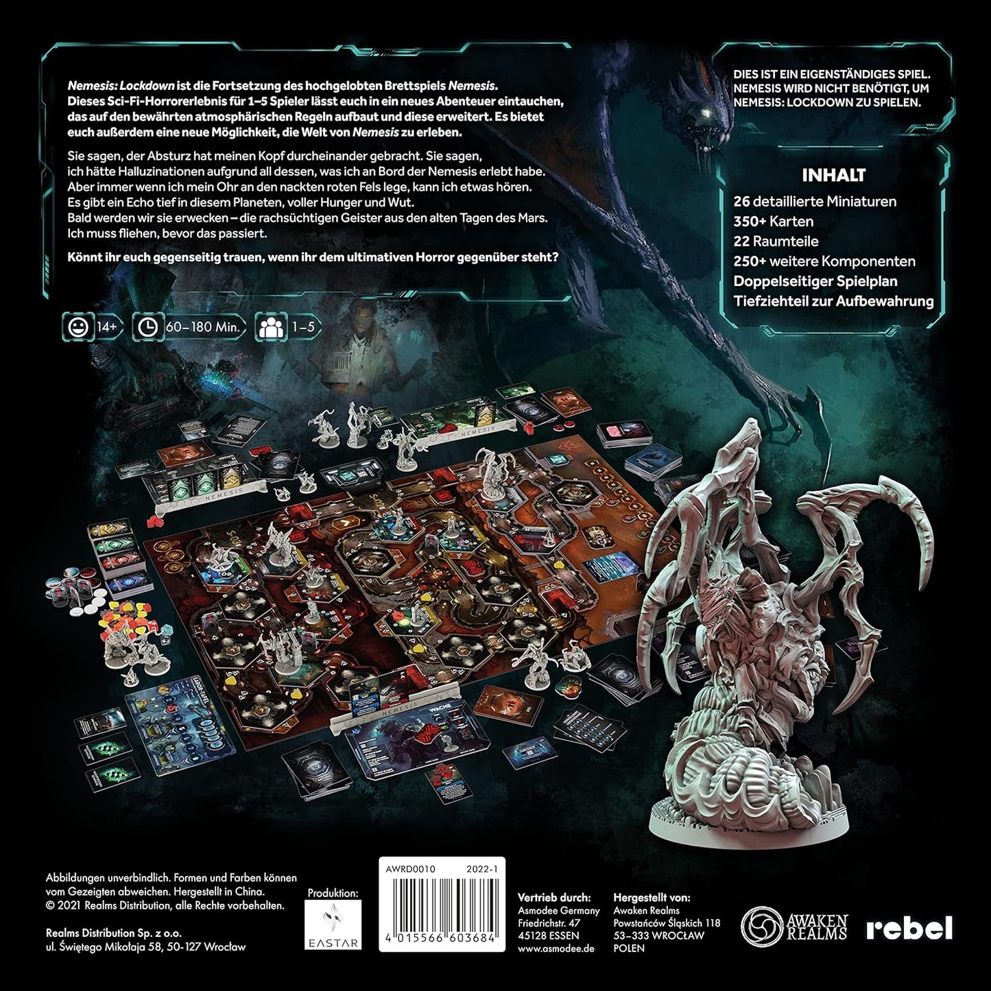Brettspiel Nemesis. Lockdown (Deutsche Version)