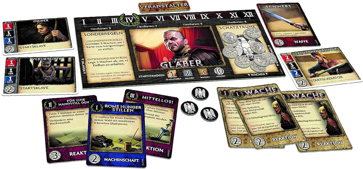 Brettspiel Spartacus. Der Preis für Blut und Trahison (Deutsche Version)