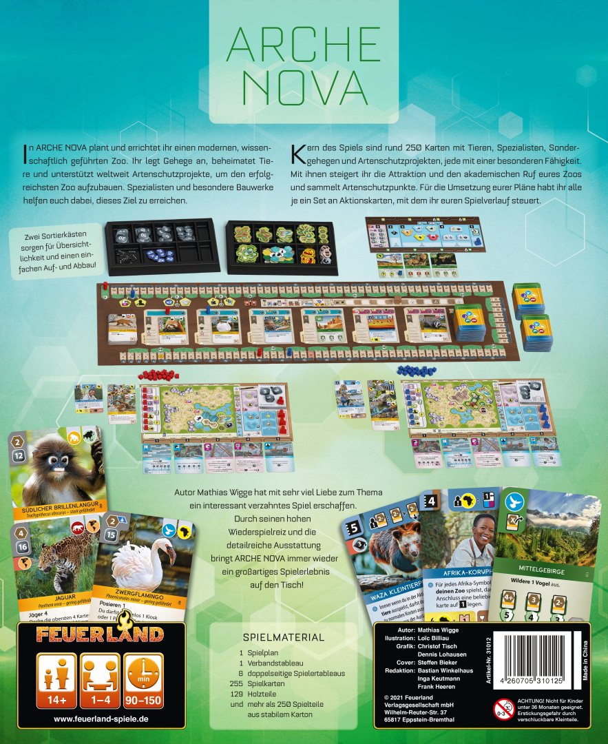 Brettspiel Arche Nova (Deutsche Version)
