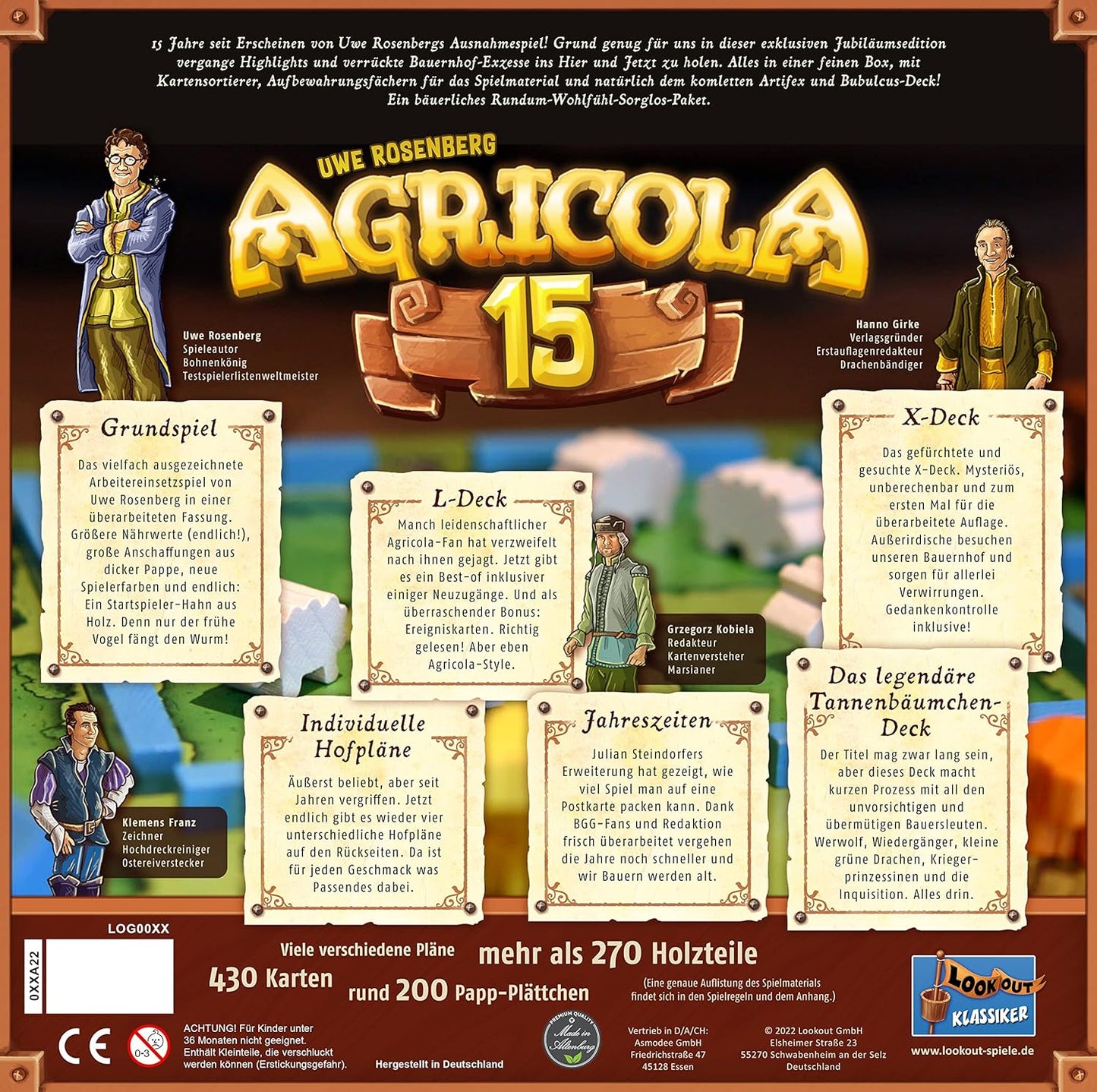 Brettspiel Agricola. 15 Jahre Jubiläumsbox