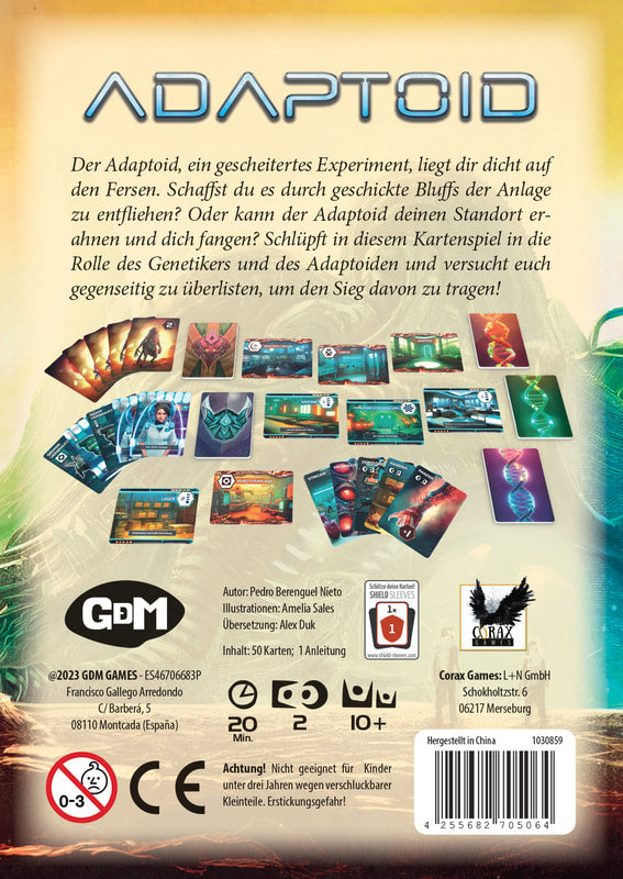 Brettspiel Adaptoid (Deutsche Version)