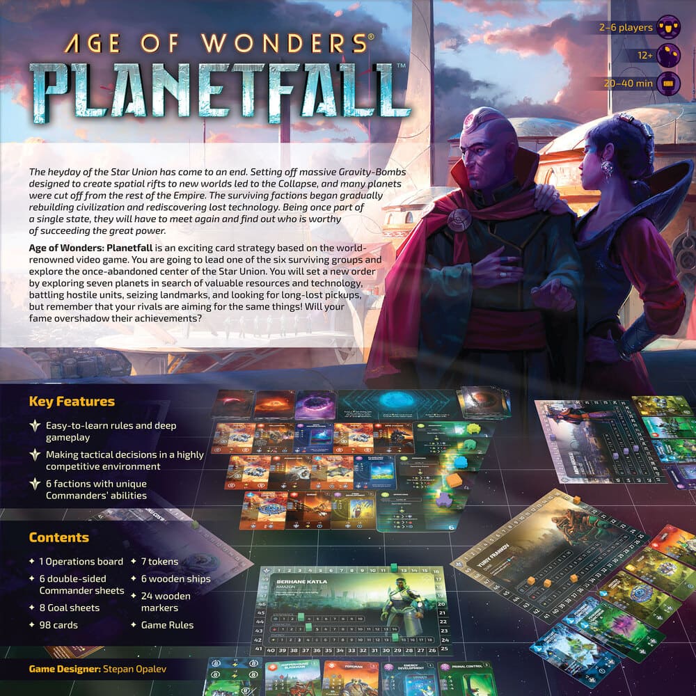 Brettspiel Age of Wonders. Planetfall (Englische Version)