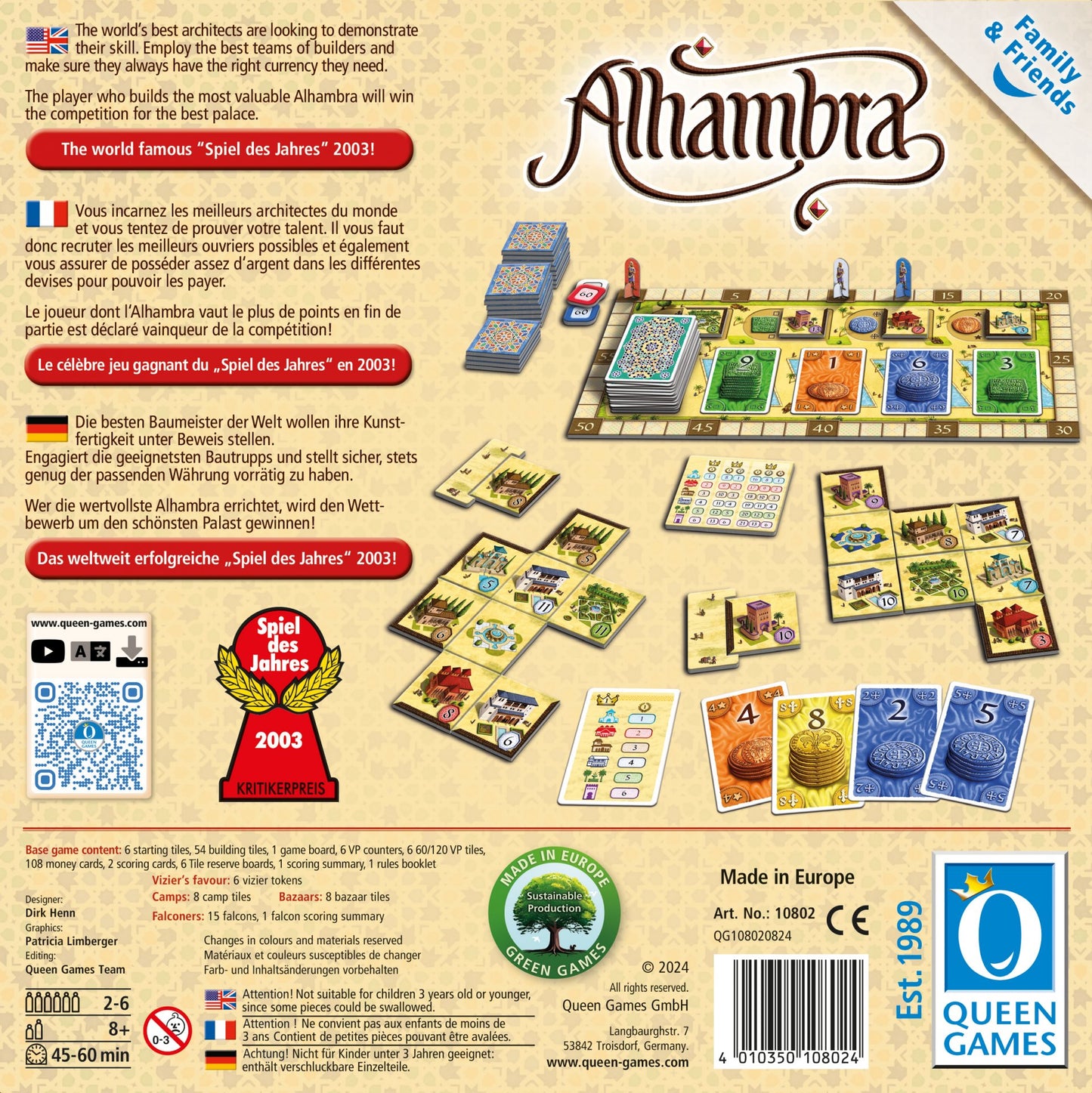 Brettspiel Alhambra (Deutsche Version)