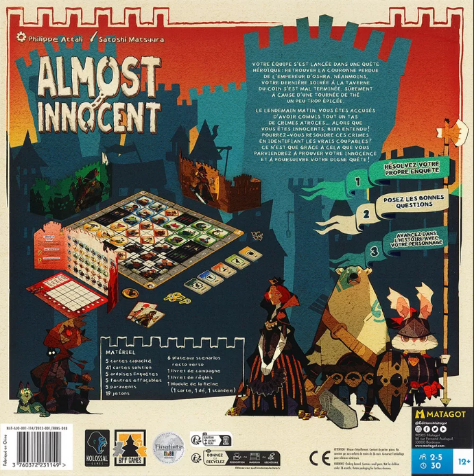 Brettspiel Almost Innocent (Englische Version)