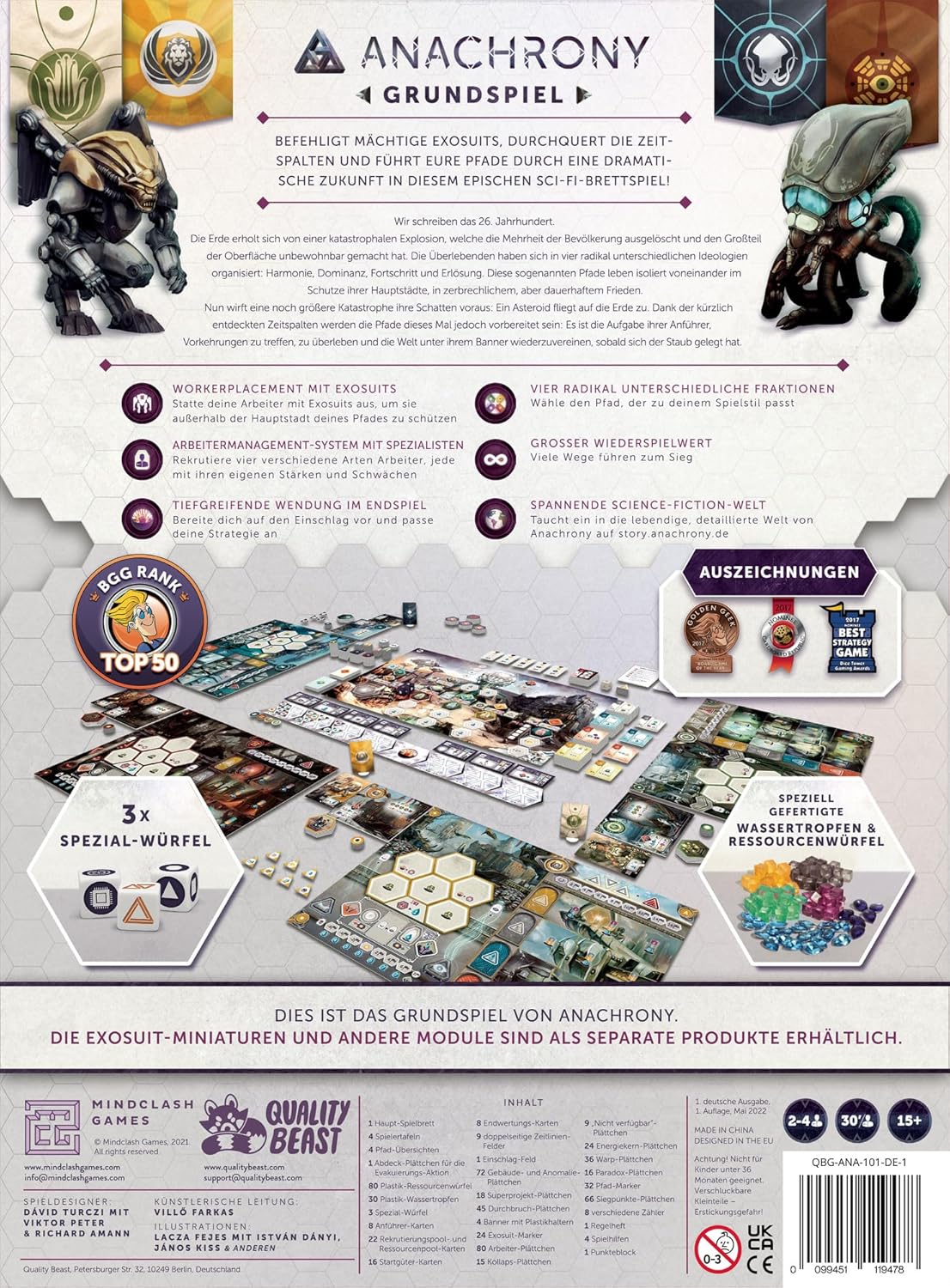 Brettspiel Anachrony (Deutsche Version)
