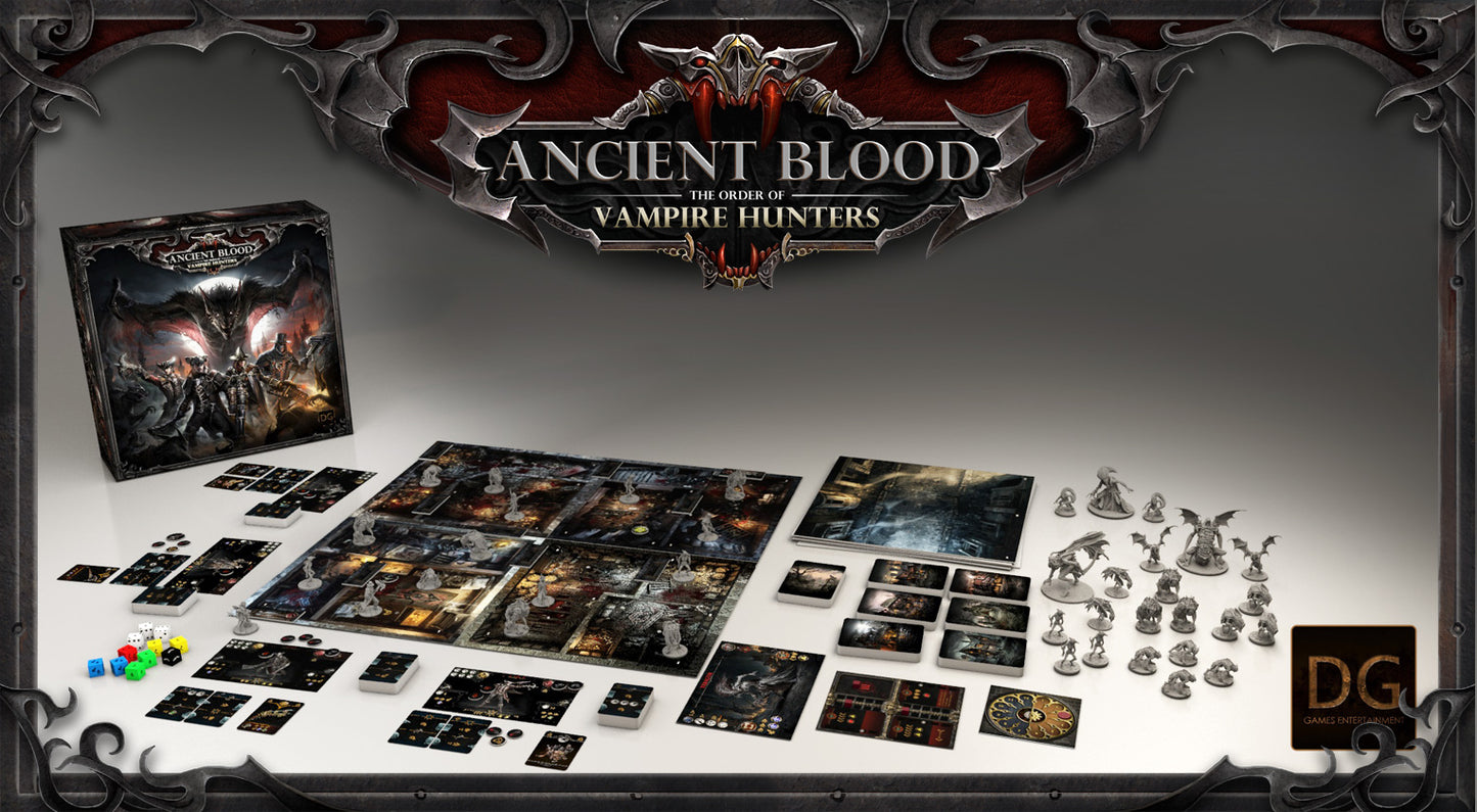 Brettspiel Ancient Blood. The Order of Vampire Hunters (Deutsche Version)