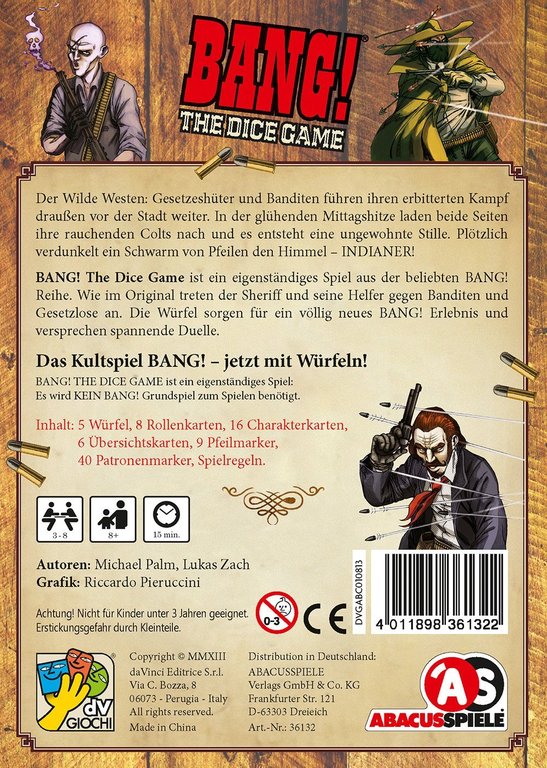 Brettspiel Bang! The Dice Game (Deutsche Version)