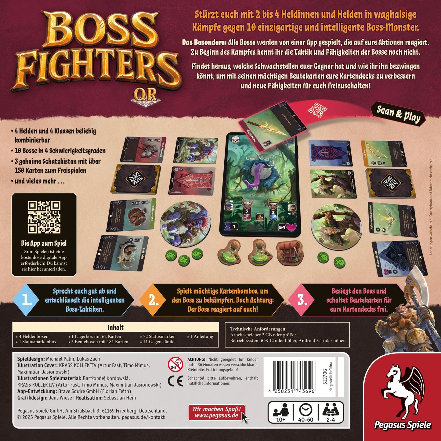 Brettspiel Boss Fighters (Deutsche Version)