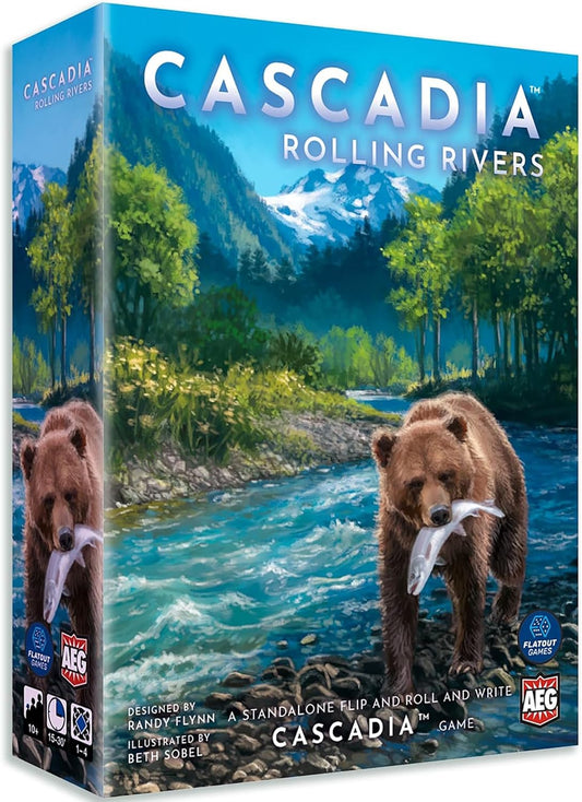 Brettspiel Cascadia. Rolling Rivers (Englische Version)