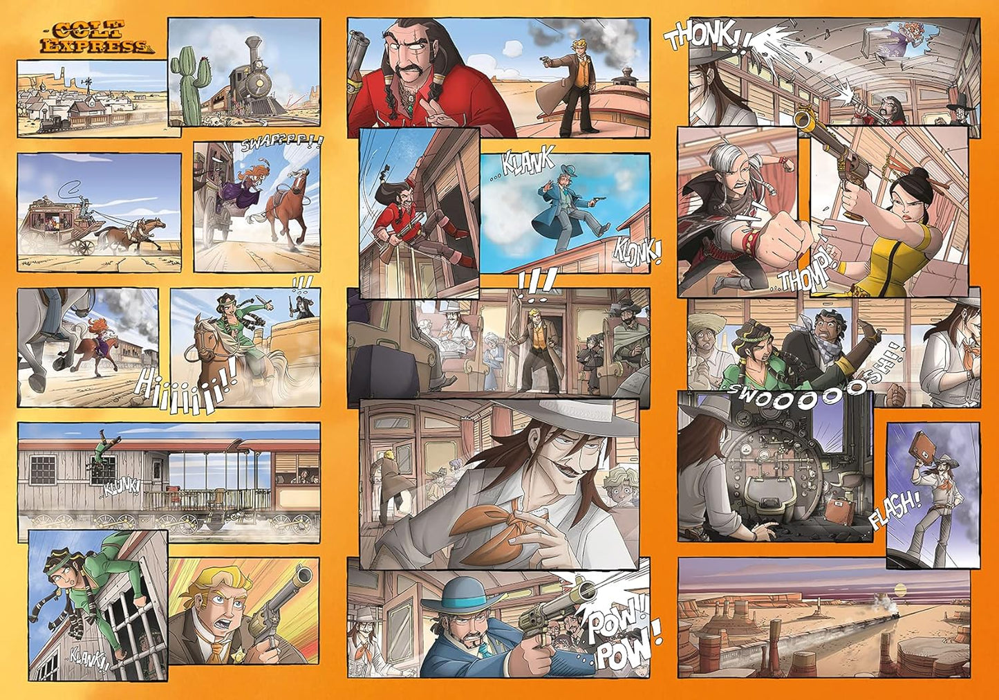 Brettspiel Colt Express. Big Box (Deutsche Version)