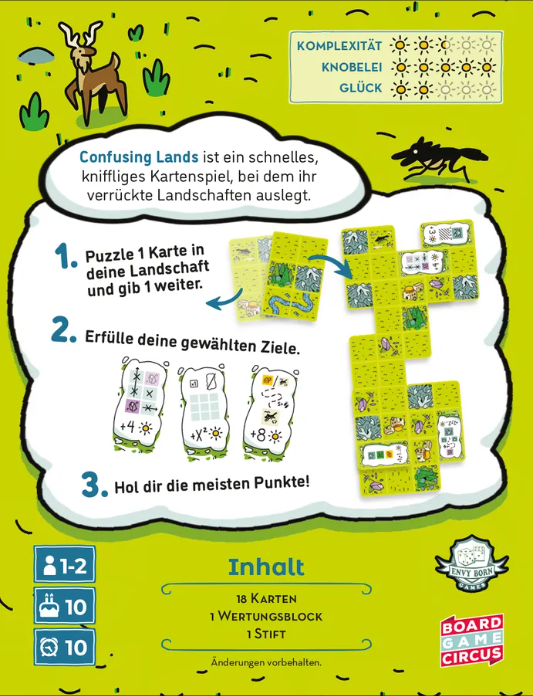 Brettspiel Confusing Lands (Deutsche Version)