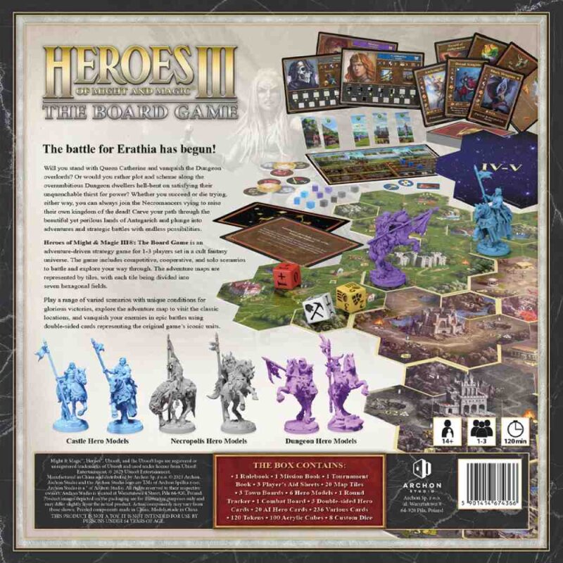 Das Brettspiel Heroes of Might and Magic 3 (Deutsche Version)