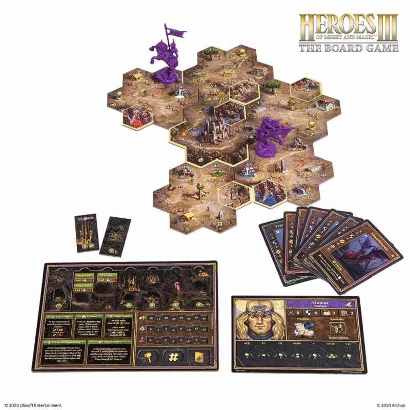Das Brettspiel Heroes of Might and Magic 3 (Deutsche Version)