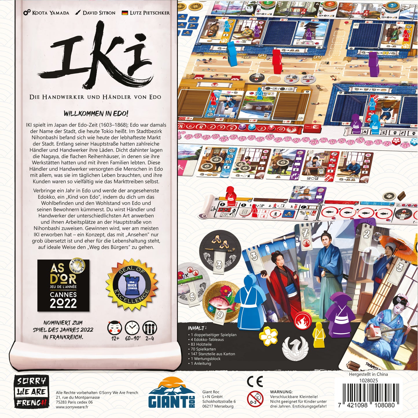 Brettspiel Die Handwerker und Händler von Edo (Deutsche Version)