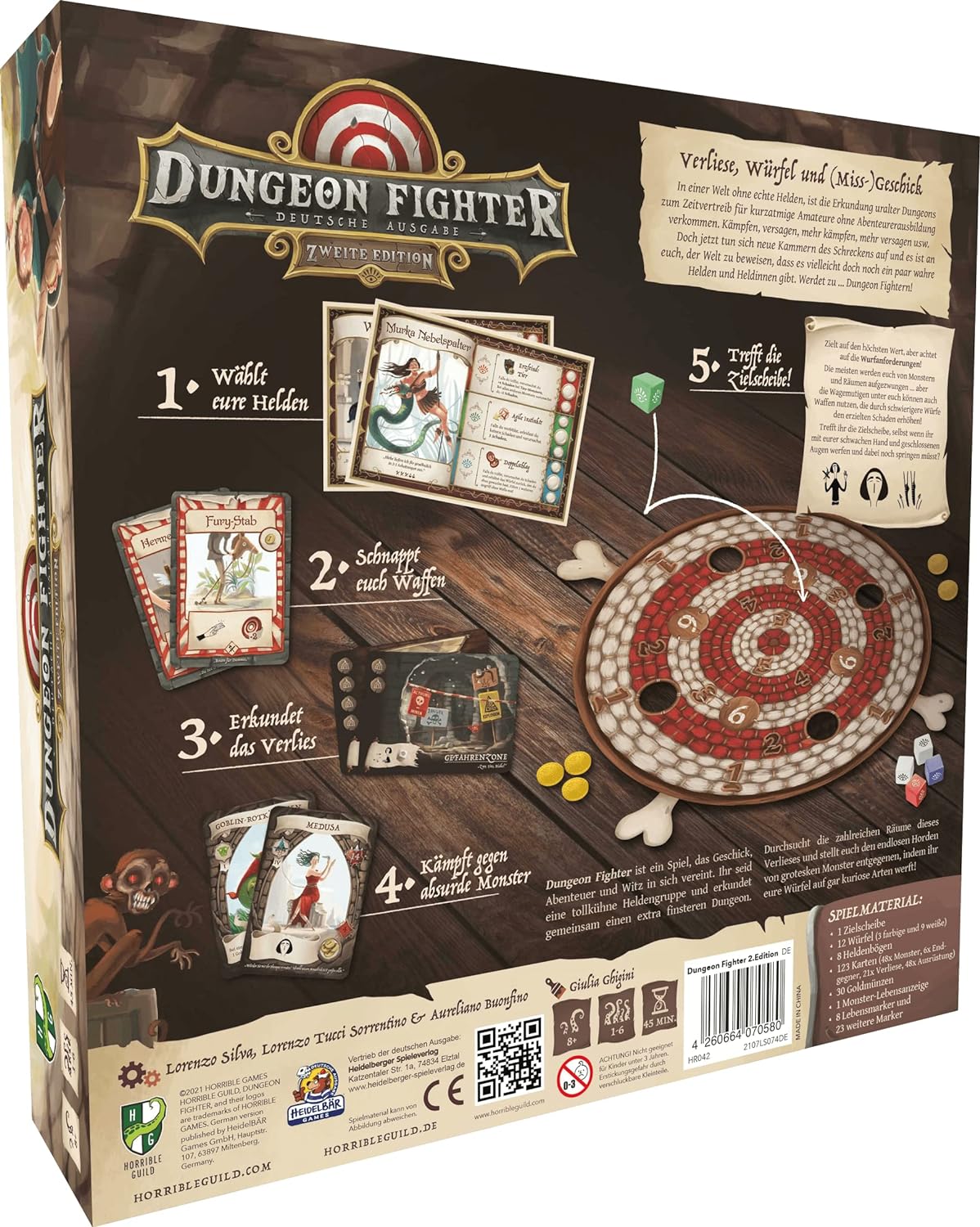 Brettspiel Dungeon Fighter. Zweite Edition (Deutsche Version)