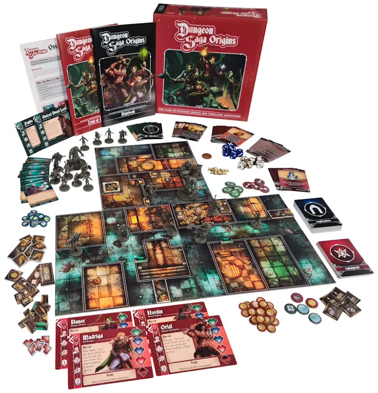 Brettspiel Dungeon Saga Origins (Englische Edition)
