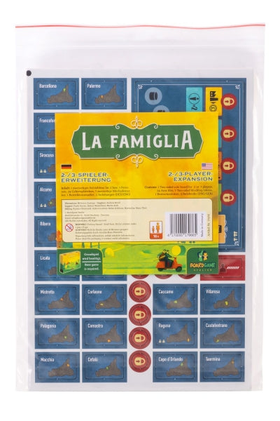 Brettspiel La Famiglia. The Great Mafia War. Erweiterung für 2-3 Spieler (Deutsche, Englische Version)