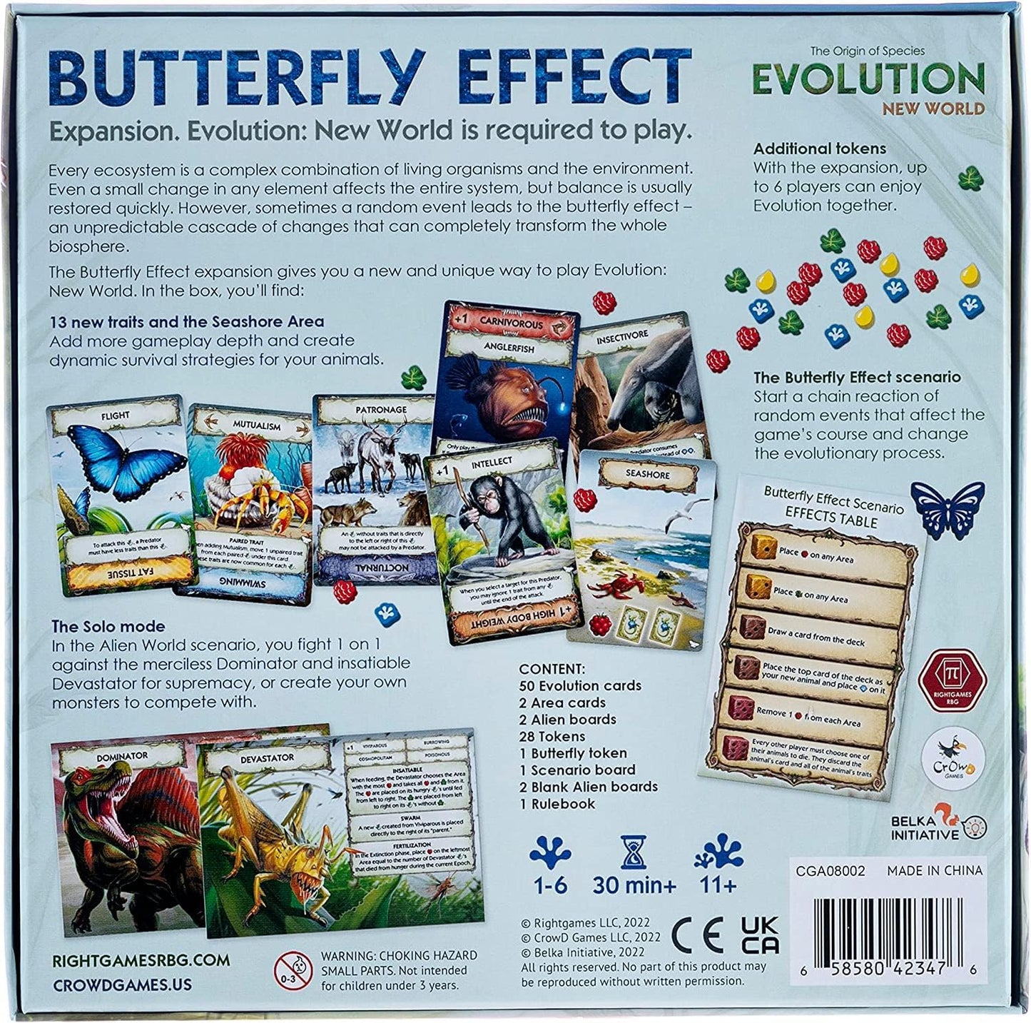 Brettspiel Evolution. Butterfly Effect (Englische Version)