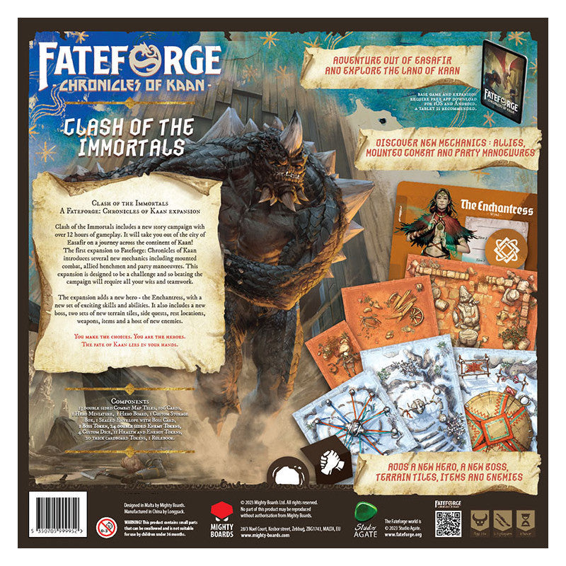 Erweiterung Fateforge. Chronicles of Kaan. Clash of the Immortals. Standard Edition (Englische Version)