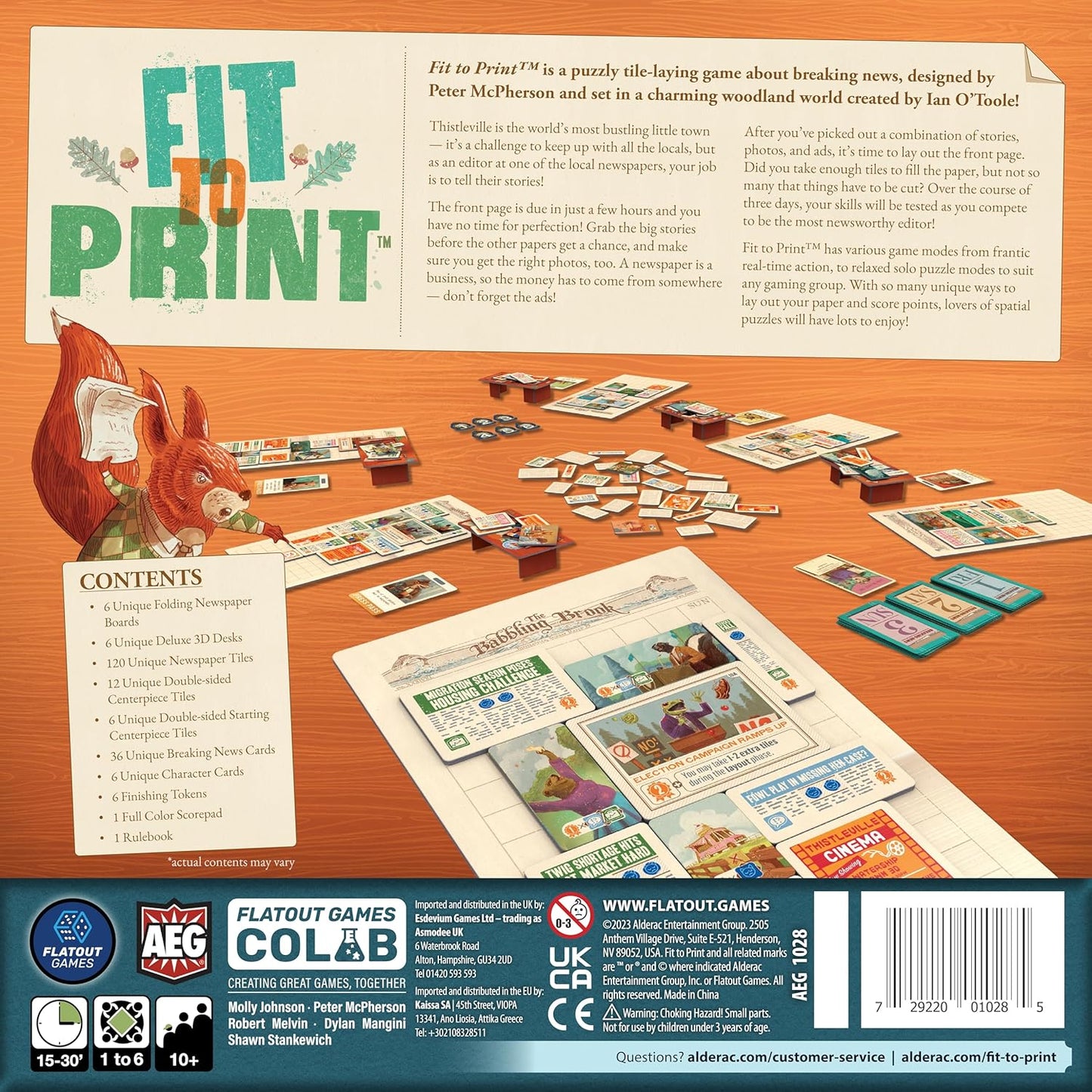 Brettspiel Fit to Print (Englische Version)