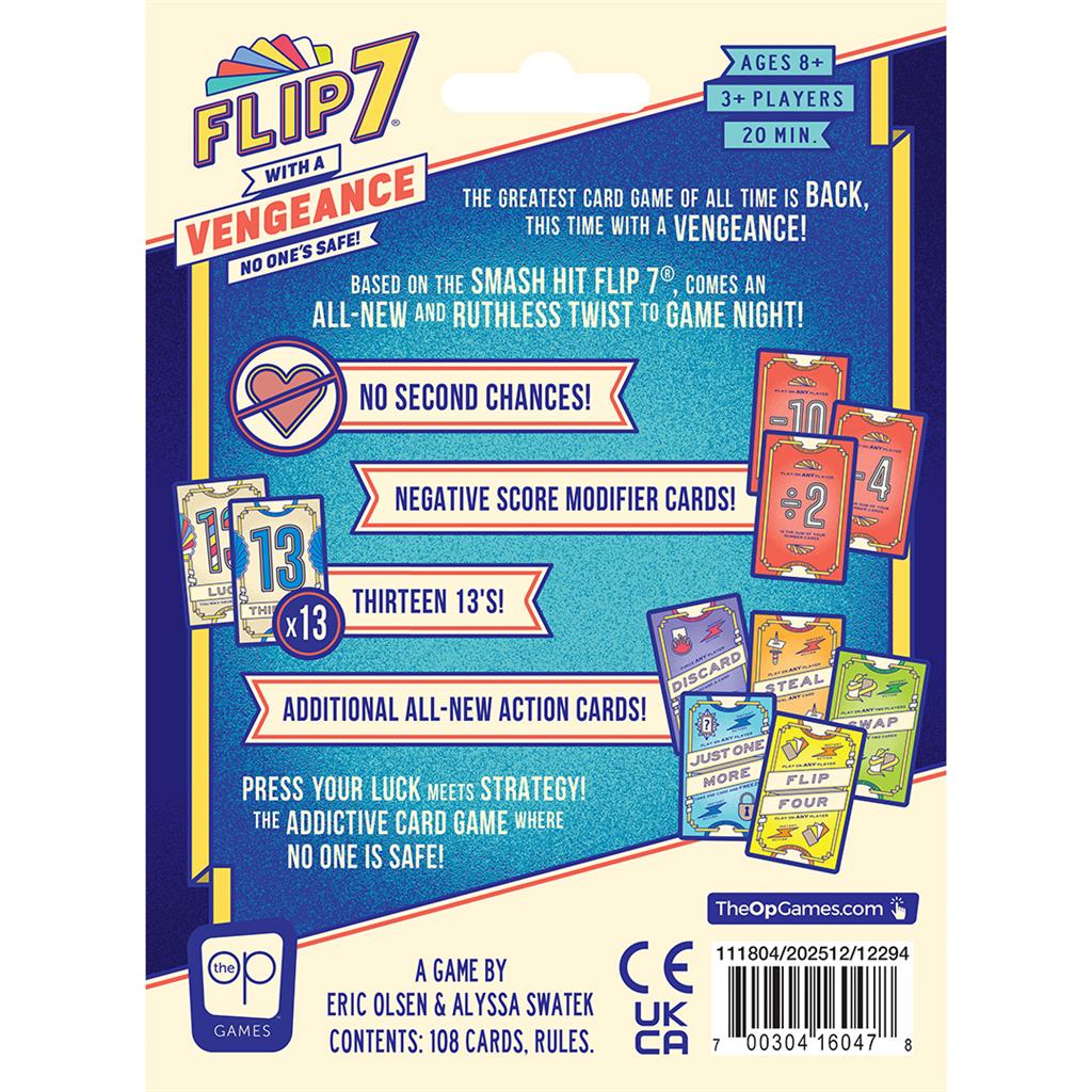 Brettspiel Flip 7. With A Vengeance (Englische Version)