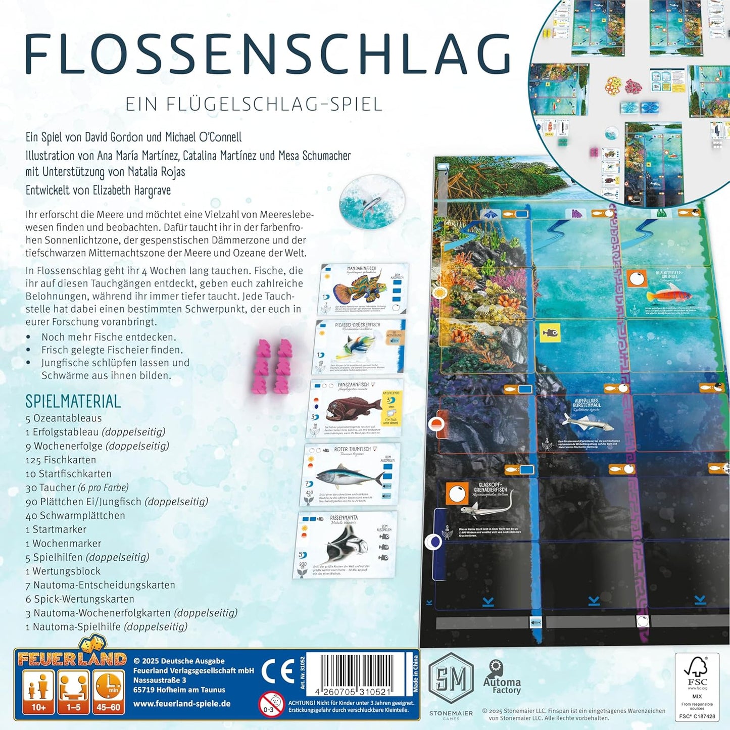 Brettspiel Flossenschlag (Deutsche Version)
