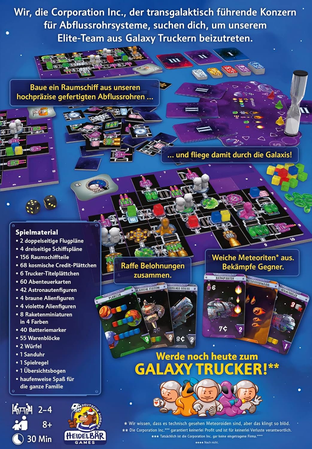 Brettspiel Galaxy Trucker. Zweite Edition (Deutsche Version)