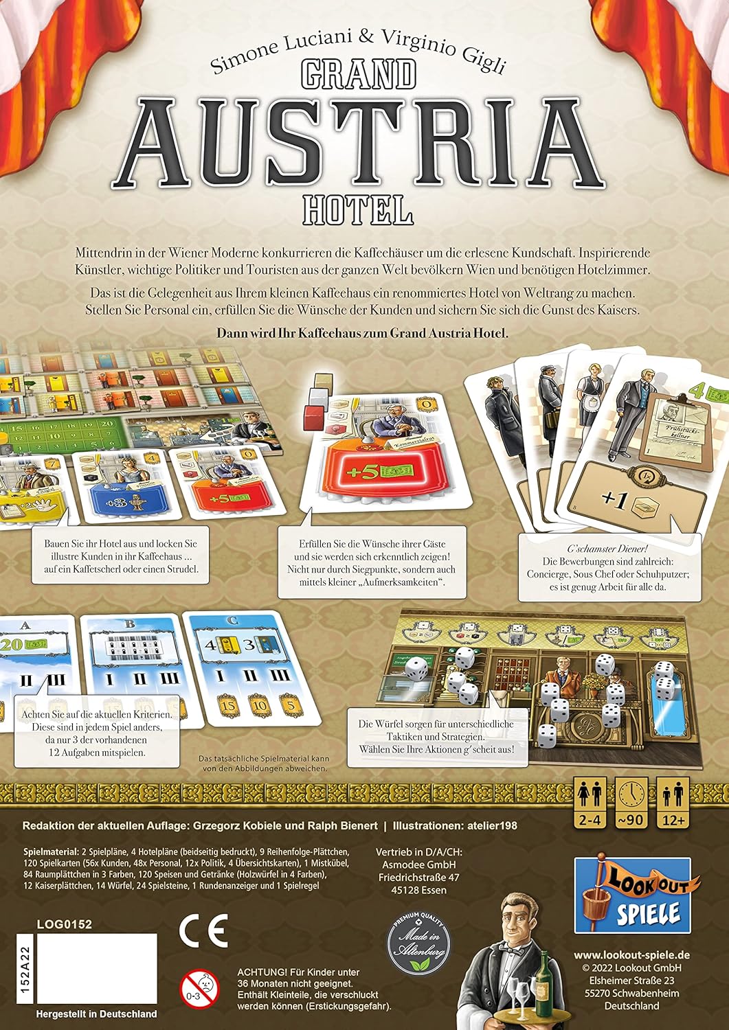 Brettspiel Grand Austria Hotel (Deutsche Version)