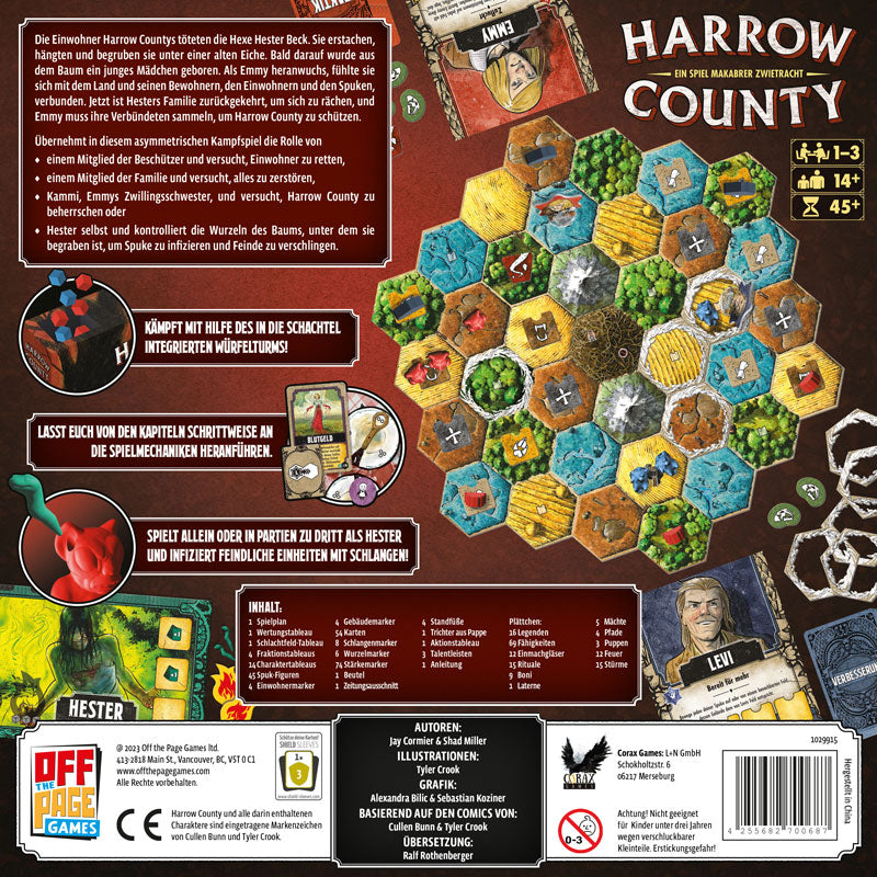 Brettspiel Harrow County. The Game of Gothic Conflict (Englsche Version)