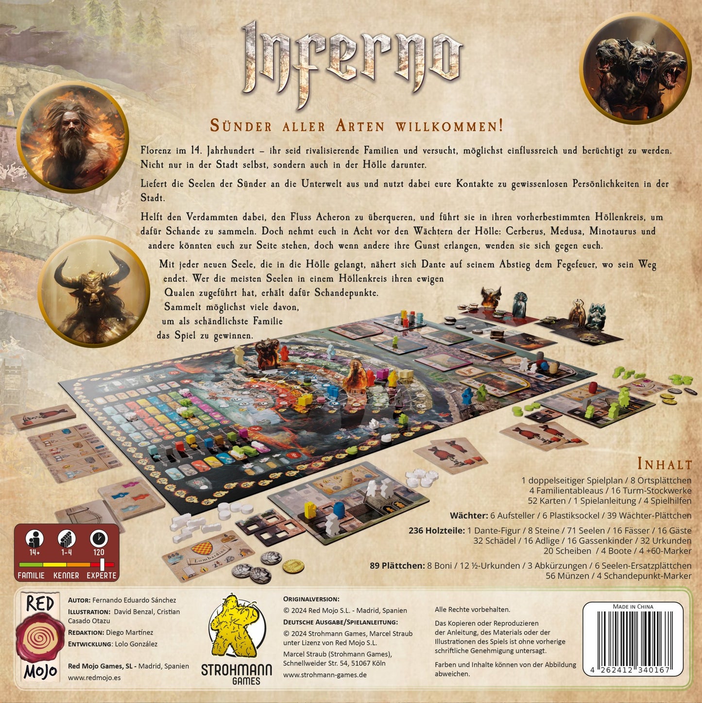 Brettspiel Inferno (Deutsche Version)
