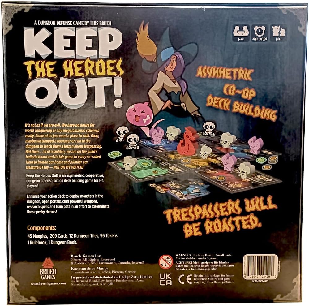 Board game Keep The Heroes Out ! (Englische Version)