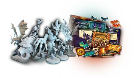 Brettspiel Kingdom Rush. Sturm der Elemente + Die Elementsetzliche Truhe. All In Box (Deutsche Version)