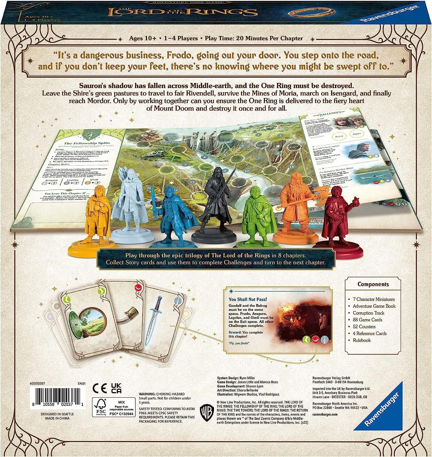 Brettspiel Lord of the Rings. Adventure Book Game (Englische Version)