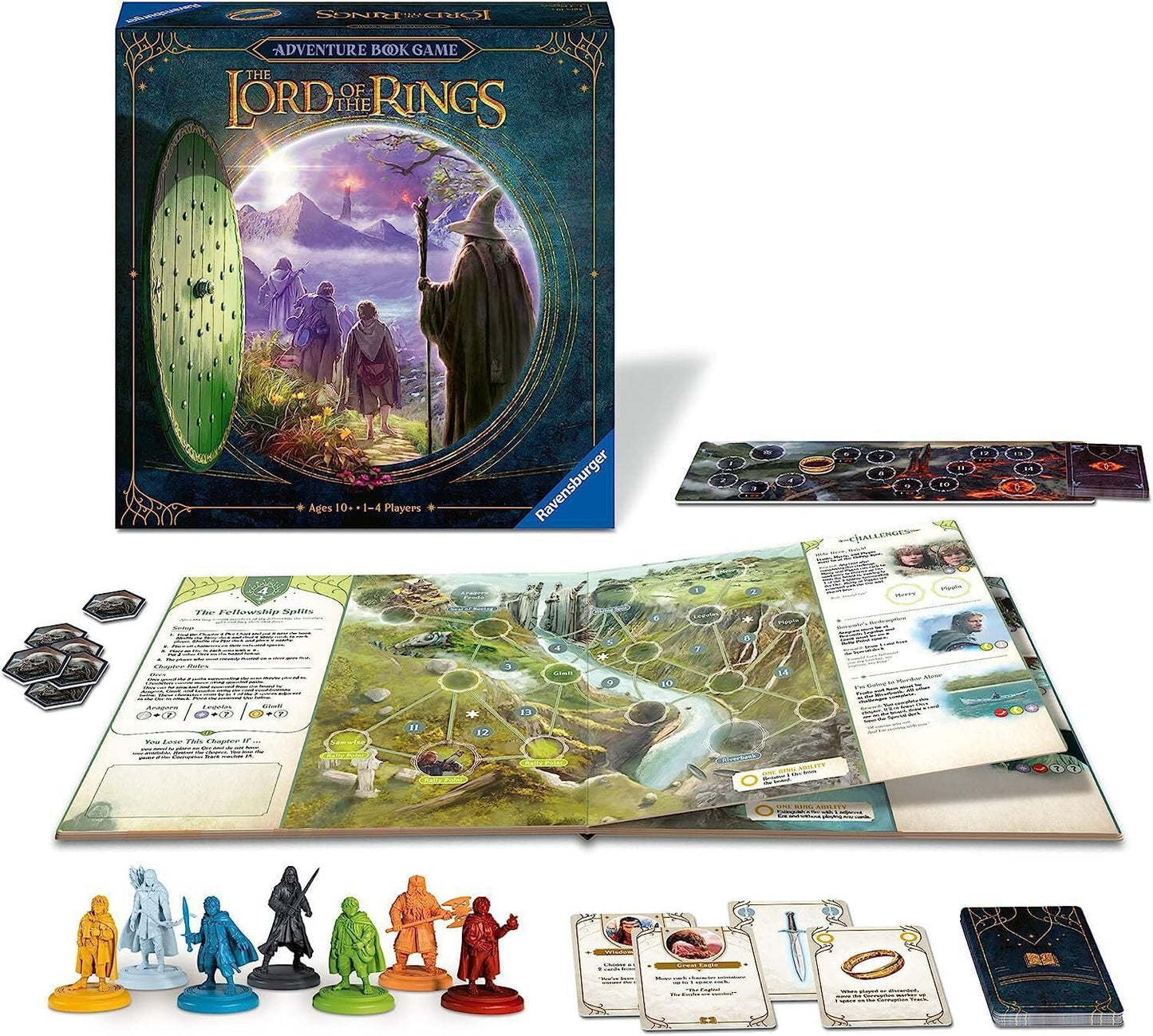 Brettspiel Lord of the Rings. Adventure Book Game (Englische Version)