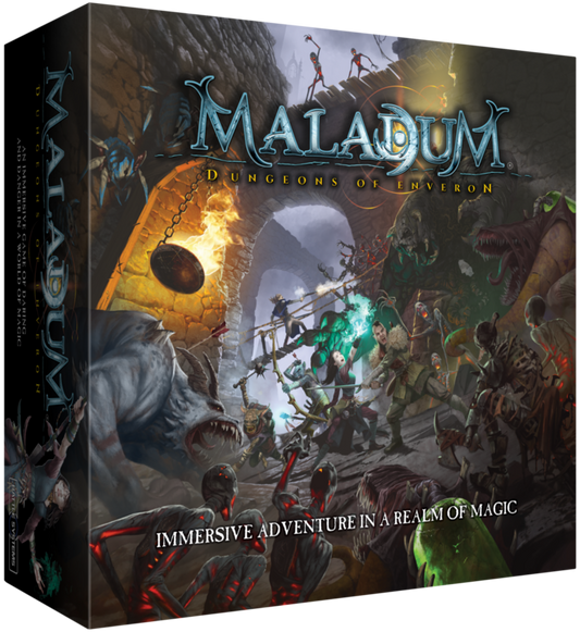 Brettspiel Maladum. Dungeons of Enveron (Englische Version)
