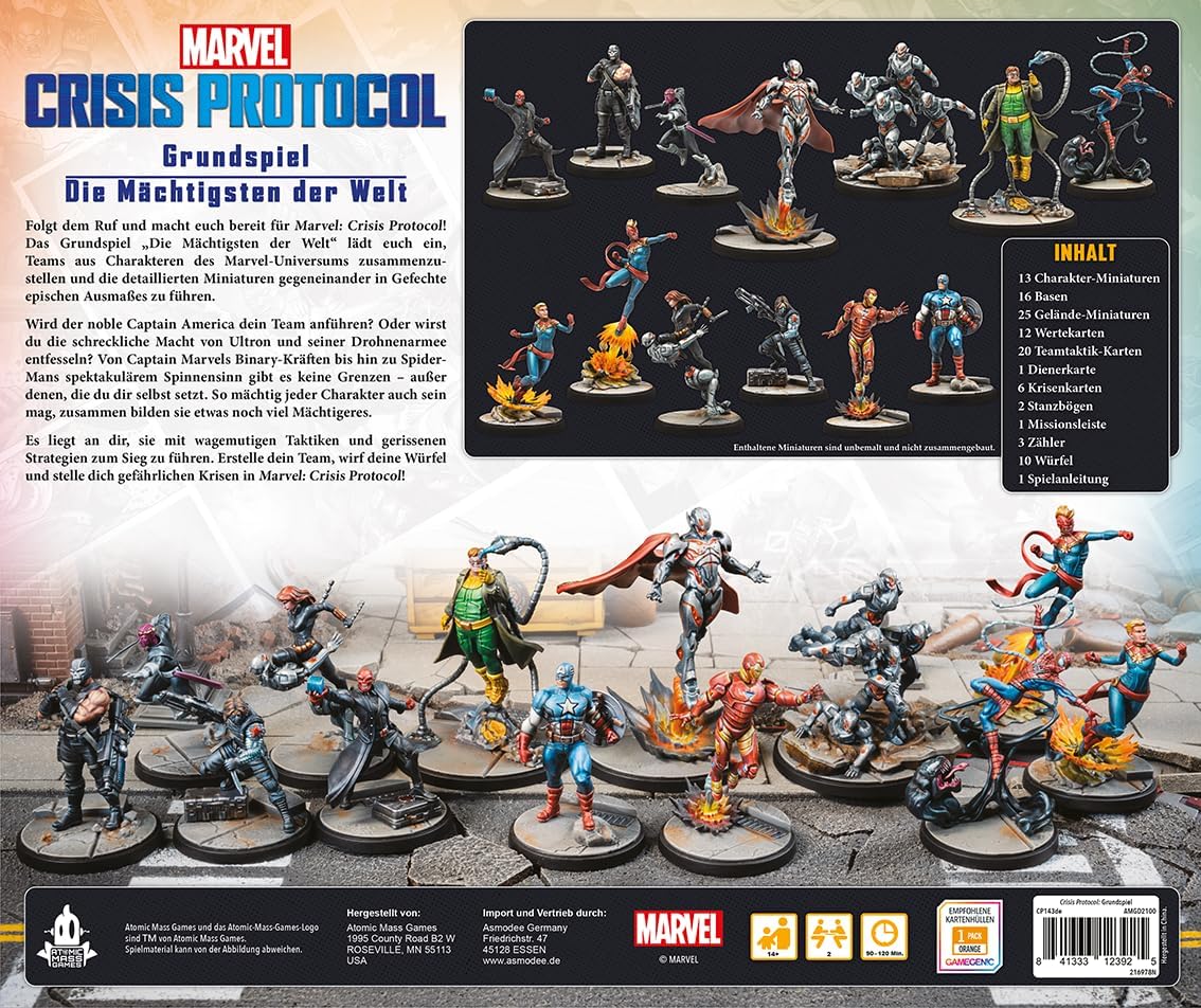 Brettspiel Marvel. Crisis Protocol (Deutsche Version)
