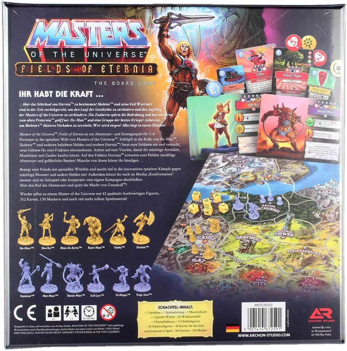 Brettspiel Masters of the Universe. Fields of Eternia (Deutsche Version)