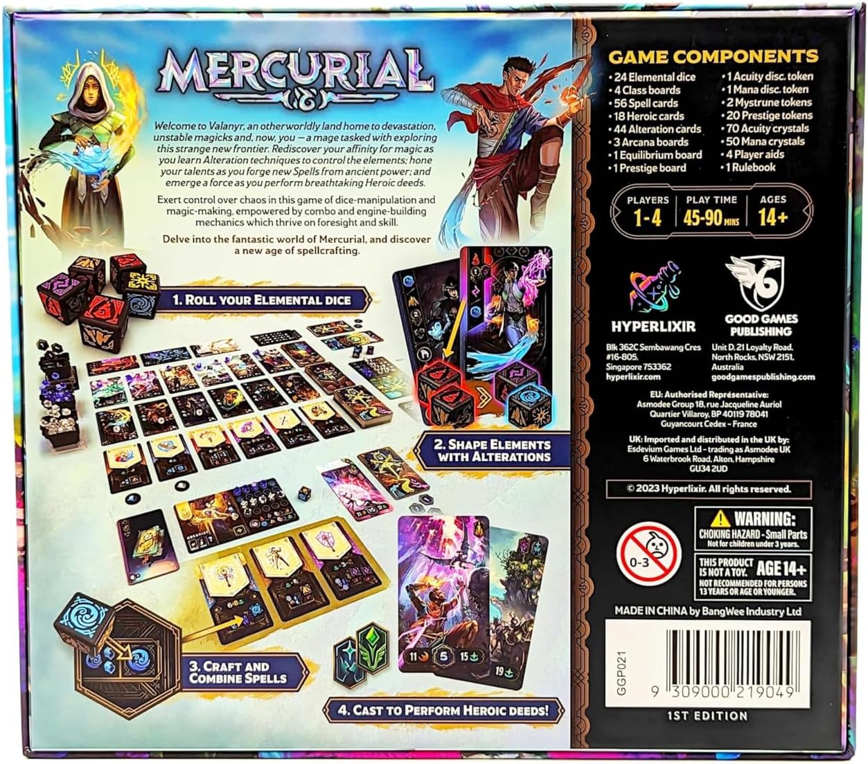 Brettspiel Mercurial (Englische Version)