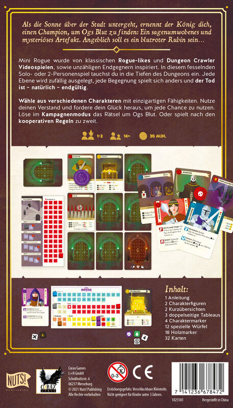 Brettspiel Mini Rogue (Englische Version)