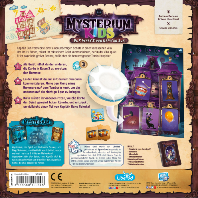 Brettspiel Mysterium Kids. Der Schatz von Kapitän Buh (Deutsche Version)