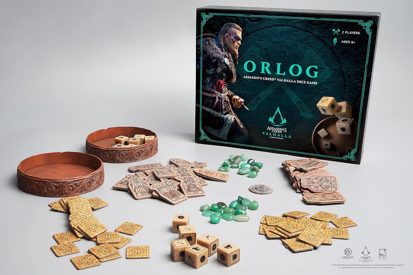 Brettspiel Orlog. Assassin's Creed. Valhalla. Dice Game (Englisch/Französisch Versionen)