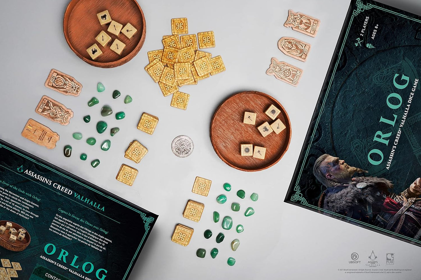 Brettspiel Orlog. Assassin's Creed. Valhalla. Dice Game (Englisch/Französisch Versionen)