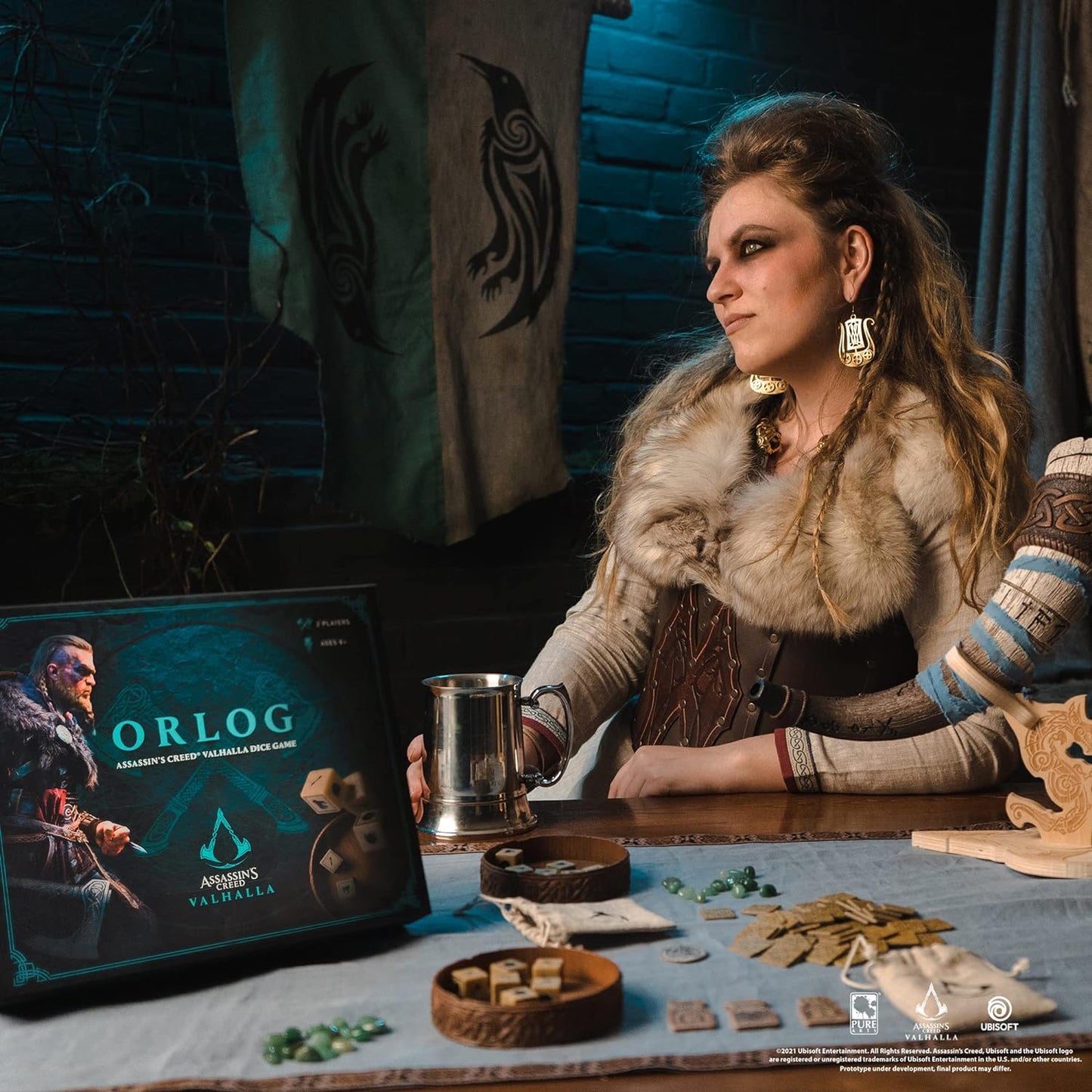 Brettspiel Orlog. Assassin's Creed. Valhalla. Dice Game (Englisch/Französisch Versionen)