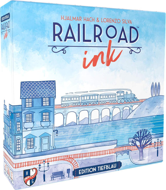 Brettspiel Railroad Ink. Edition Tiefblau (Deutsche Version)
