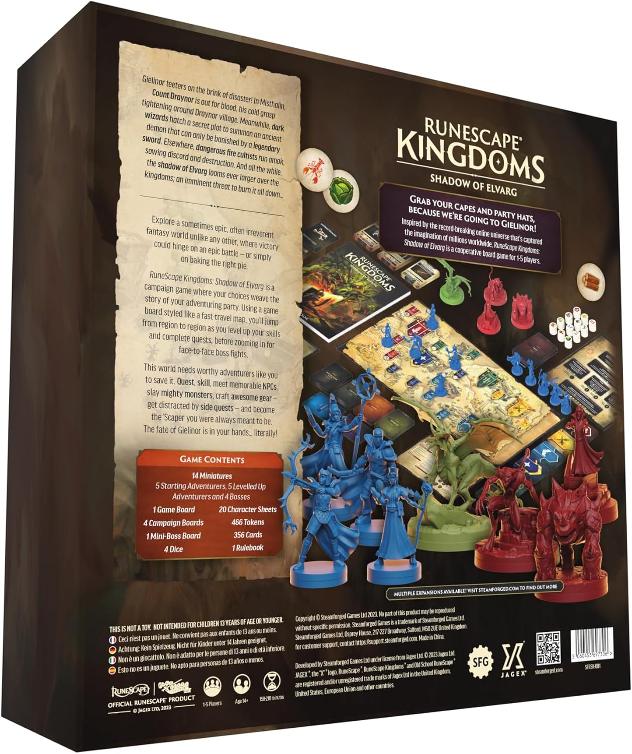 Brettspiel RuneScape Kingdoms. Shadow of Elvarg (Englische Version)