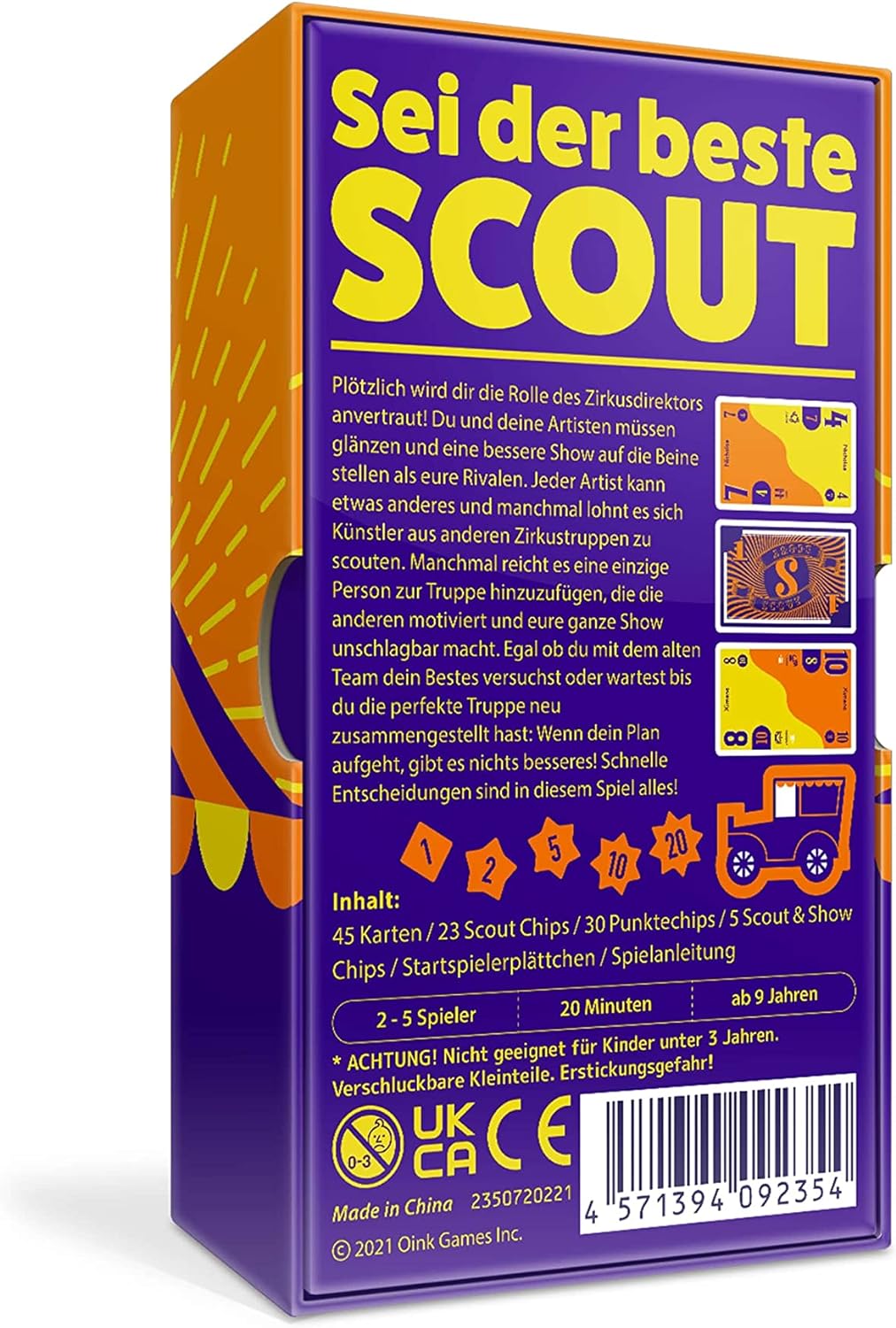 Brettspiel Scout (Deutsche Version)