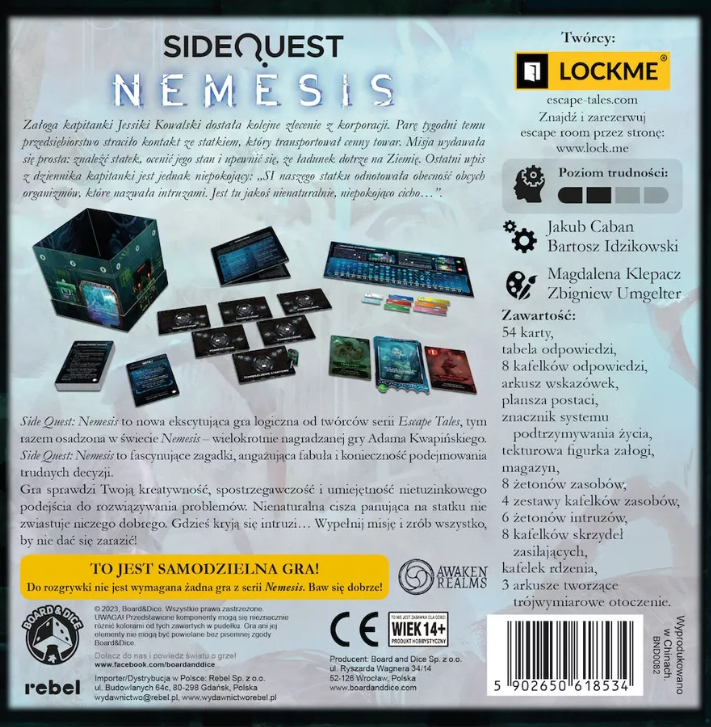 Brettspiel Sidequest Nemesis (Englische Version)