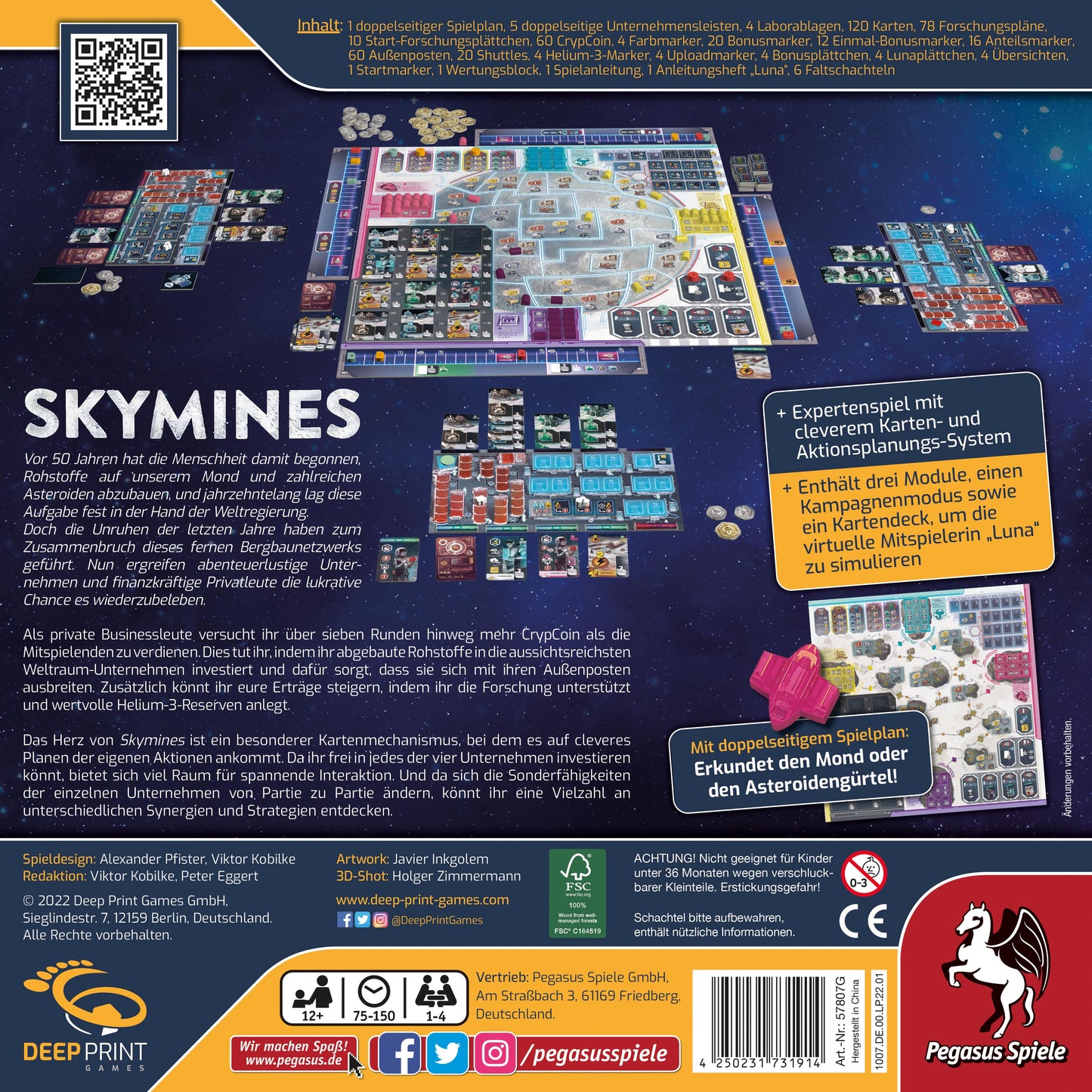 Brettspiel Skymines (Deutsche Version)